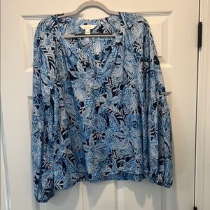 NWOT Lilly Pulitzer Long Sleeve Blouse 🚭